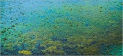 Calm – Rain on Pond – Digitaler Druck von M. Burgess – 2018