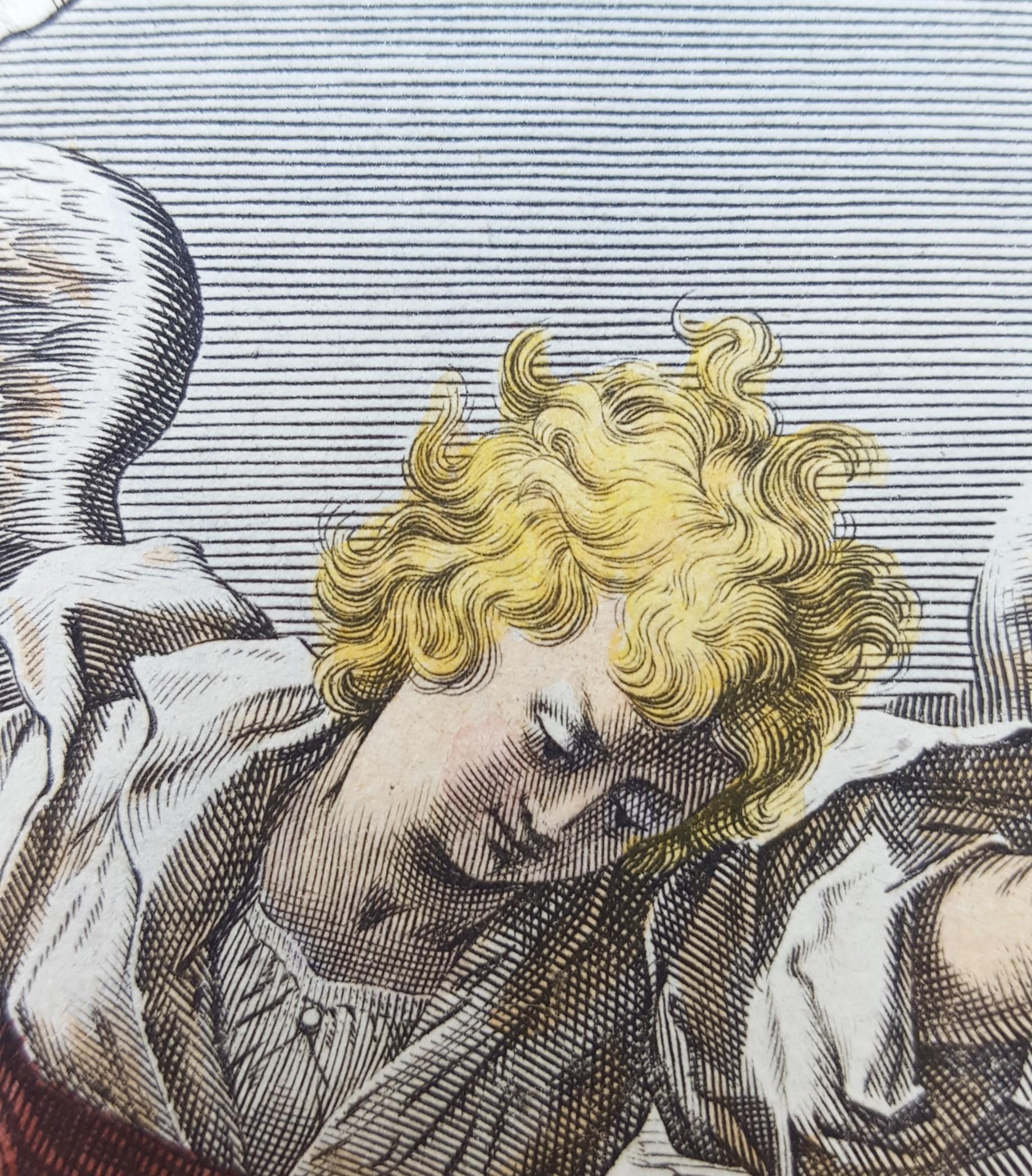 Das Neue Testament /// Alte Meister Biblische religiöse Gravur Niederländische Engelskunst im Angebot 6