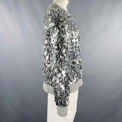 MICHAEL by MICHAEL KORS Size XL Grey Silver Cotton Blend Pullover