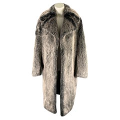 Manteau en acrylique et fausse fourrure gris et noir MICHAEL by MICHAEL KORS, taille XXS