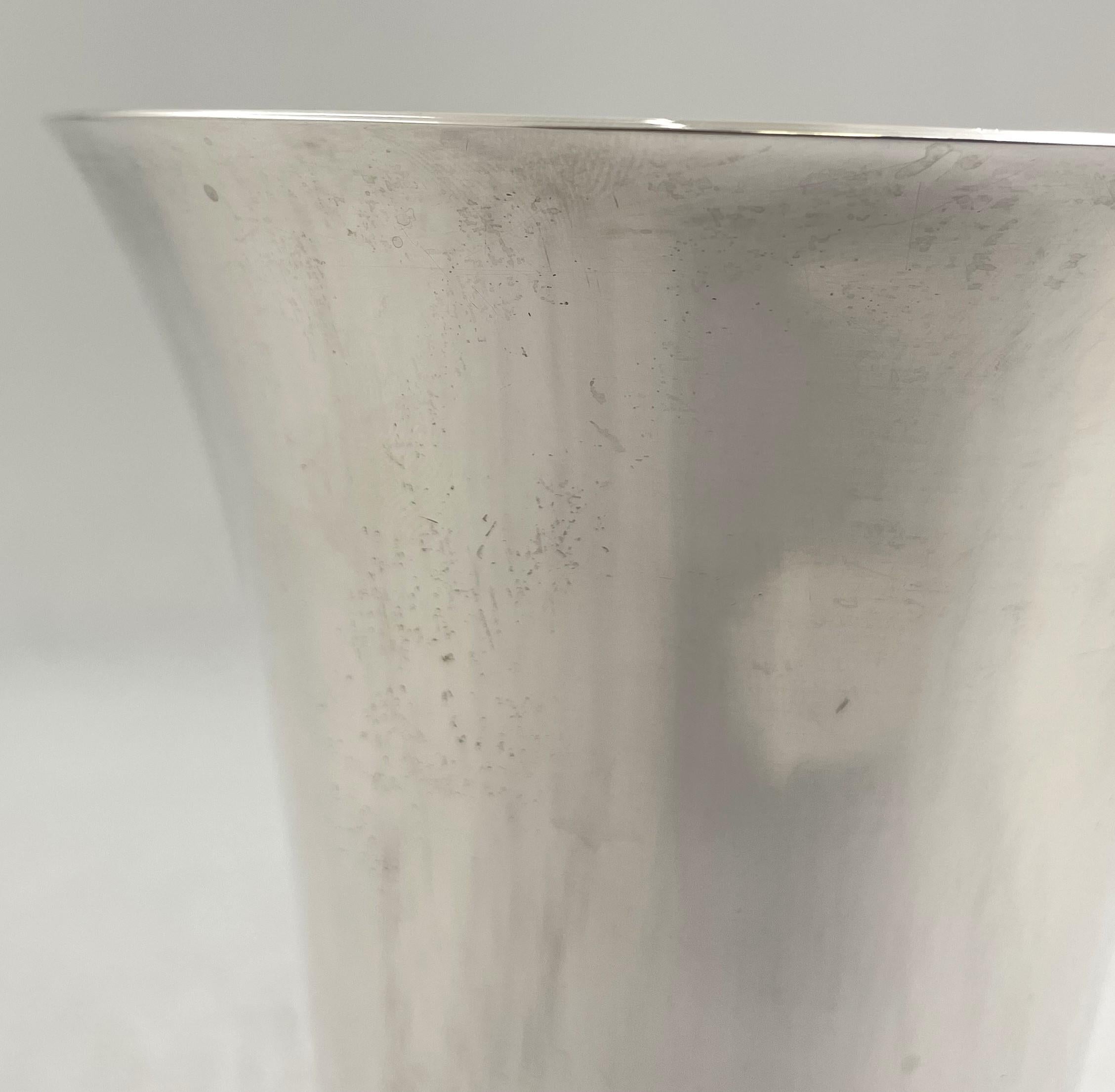 Michael C. Fina Sterling Silver Vase in Mid-Century Modern Style im Zustand „Gut“ im Angebot in New York, NY