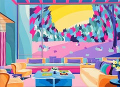Teal Room With A Melon View