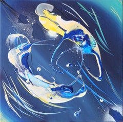 Peinture expressionniste abstraite « Van Gogh's Shooting Stars 6 »