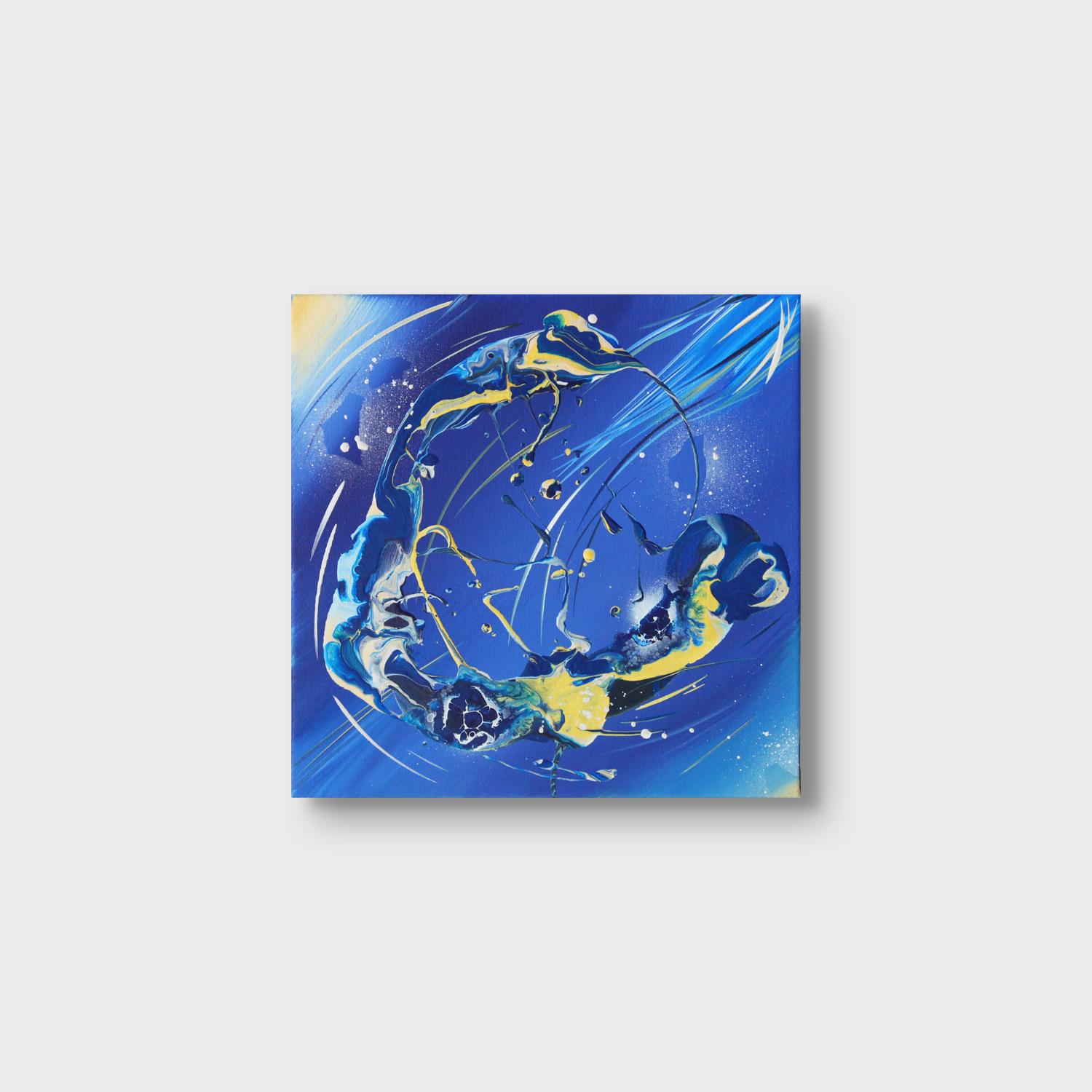 Peinture expressionniste abstraite « Van Gogh's Shooting Stars 7 » - Painting de Michael Carini