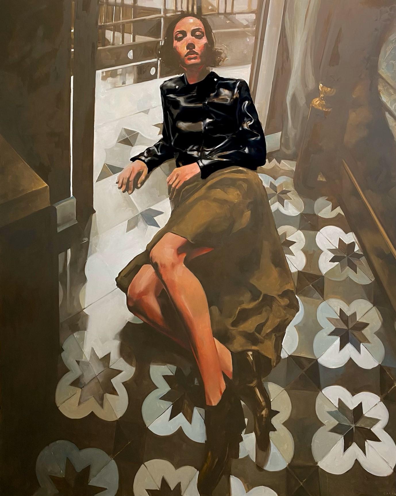 Michael Carson Figurative Painting - "A Room to the Outside"