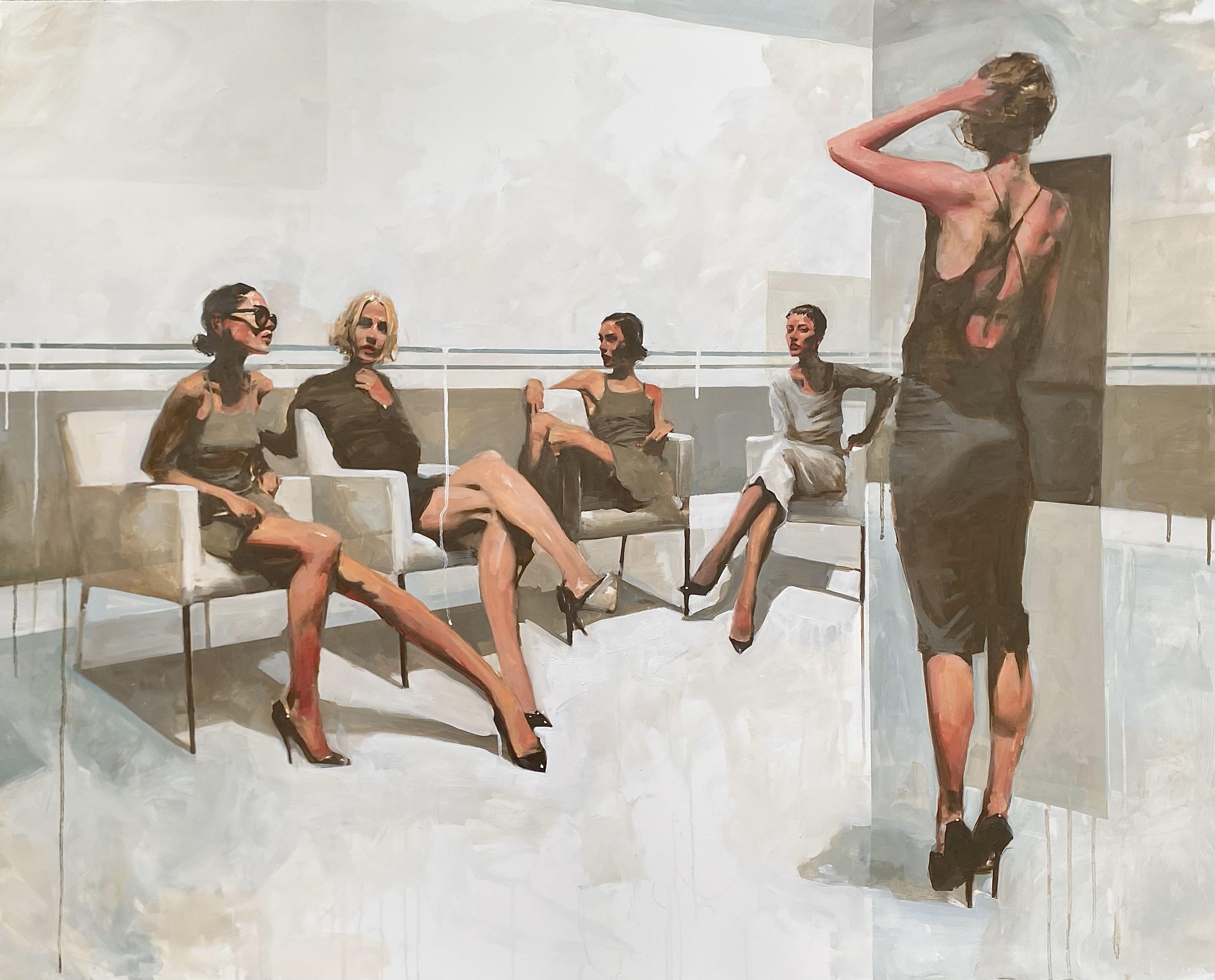 Michael Carson Figurative Painting - "Charades"