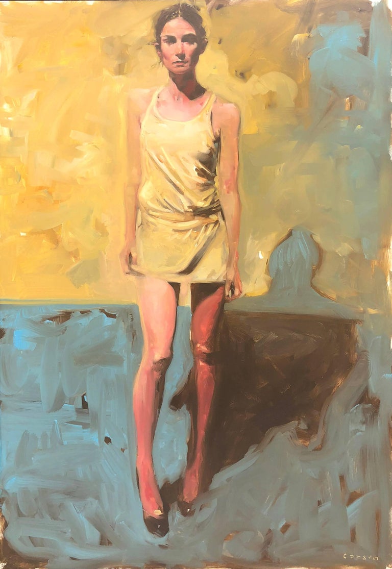 Michael Carson "Fast as You Can", Painting For Sale at 1stdibs