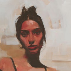 "Holding" (2024) Original Oil Portrait Painting by Michael Carson