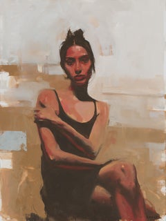 "Holding" (2024) Original Oil Portrait Painting by Michael Carson