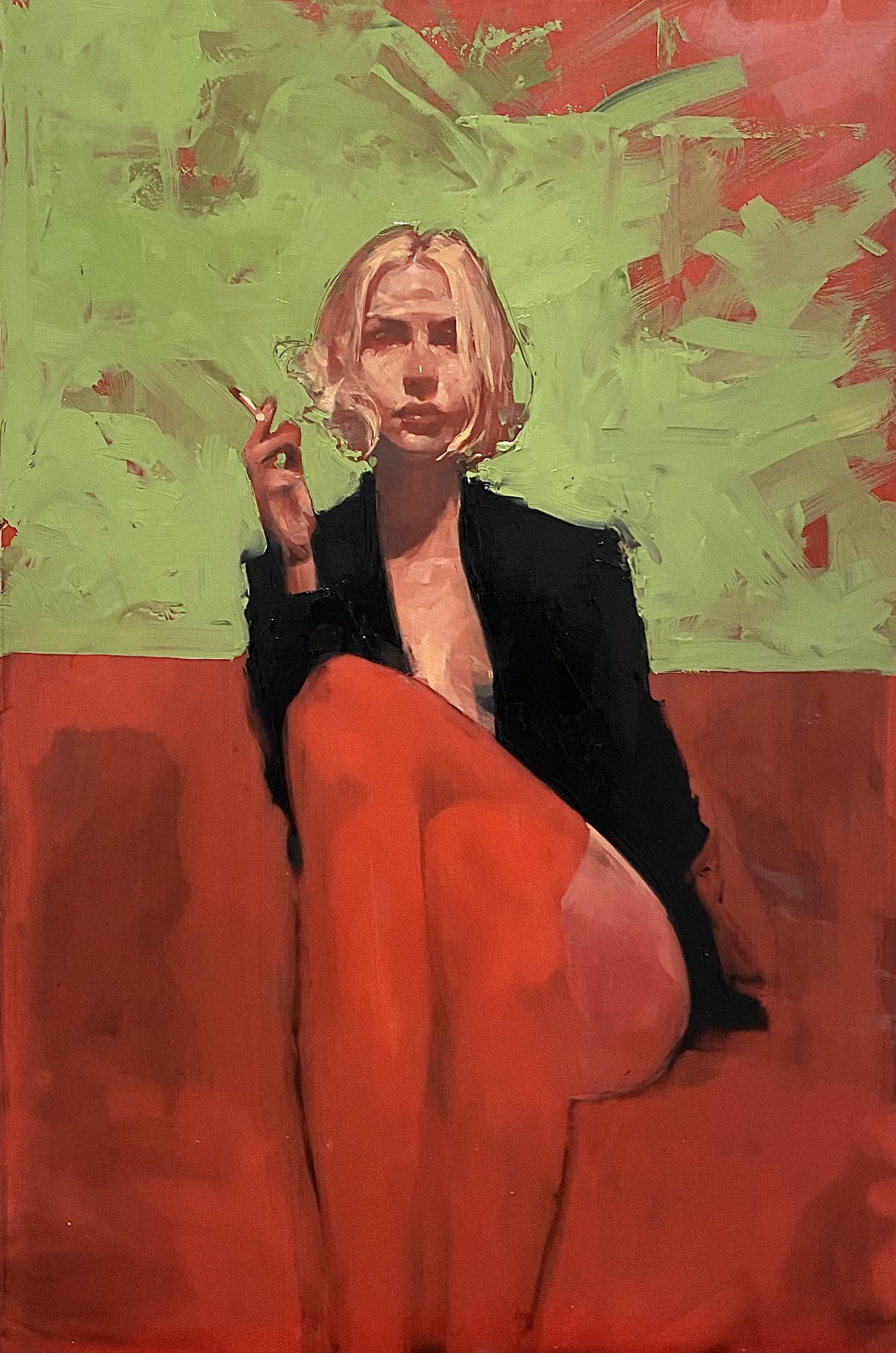 Michael Carson Figurative Painting - "Holiday Party"