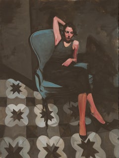 « Chaise italienne » (2024) Peinture à l'huile originale de Michael Carson