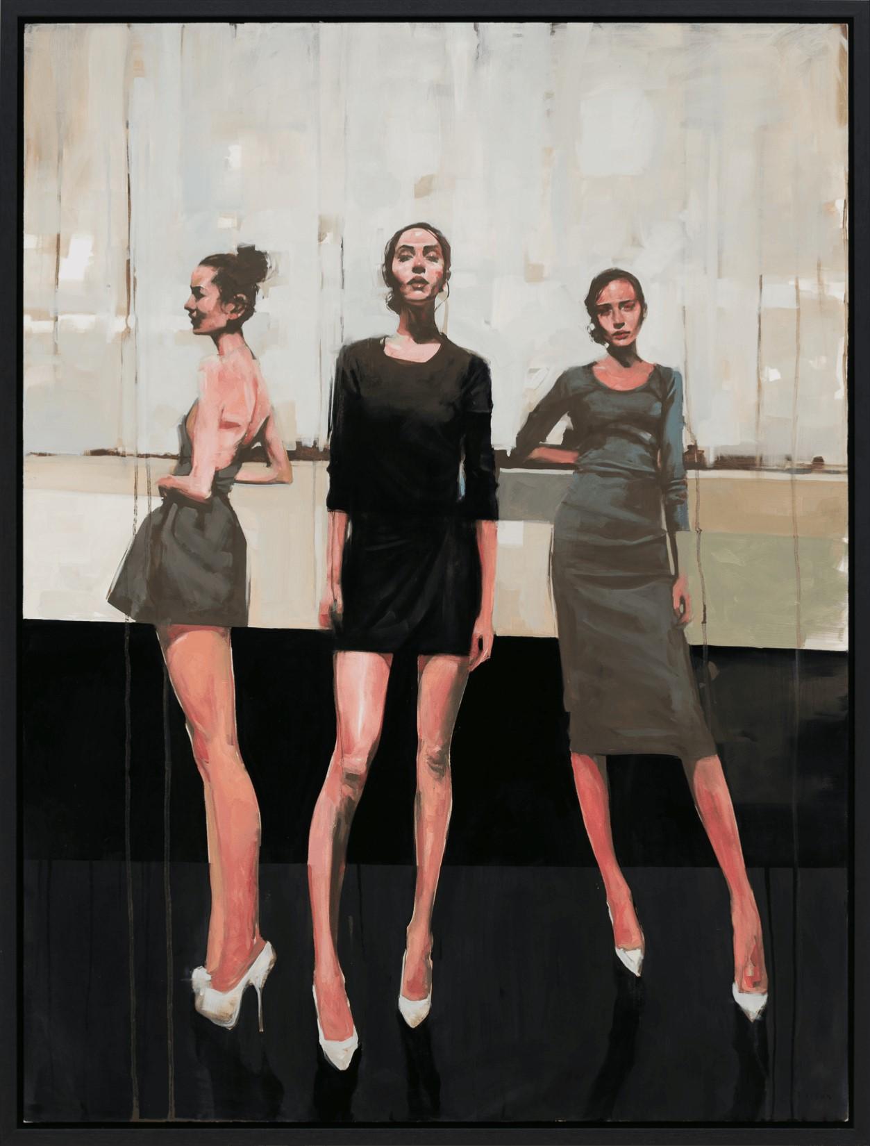 „Land“ (2024) Original Öl-Porträtgemälde von Michael Carson im Angebot 1