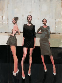 Land (2024) Peinture originale de portrait à l'huile de Michael Carson
