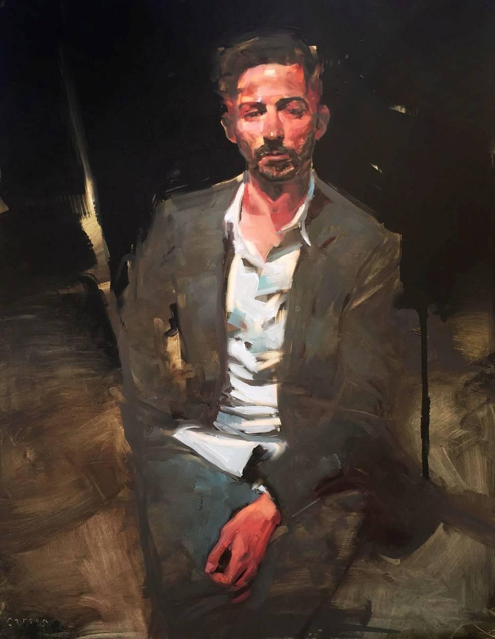 Michael Carson Portrait Painting - "One Man Guy"