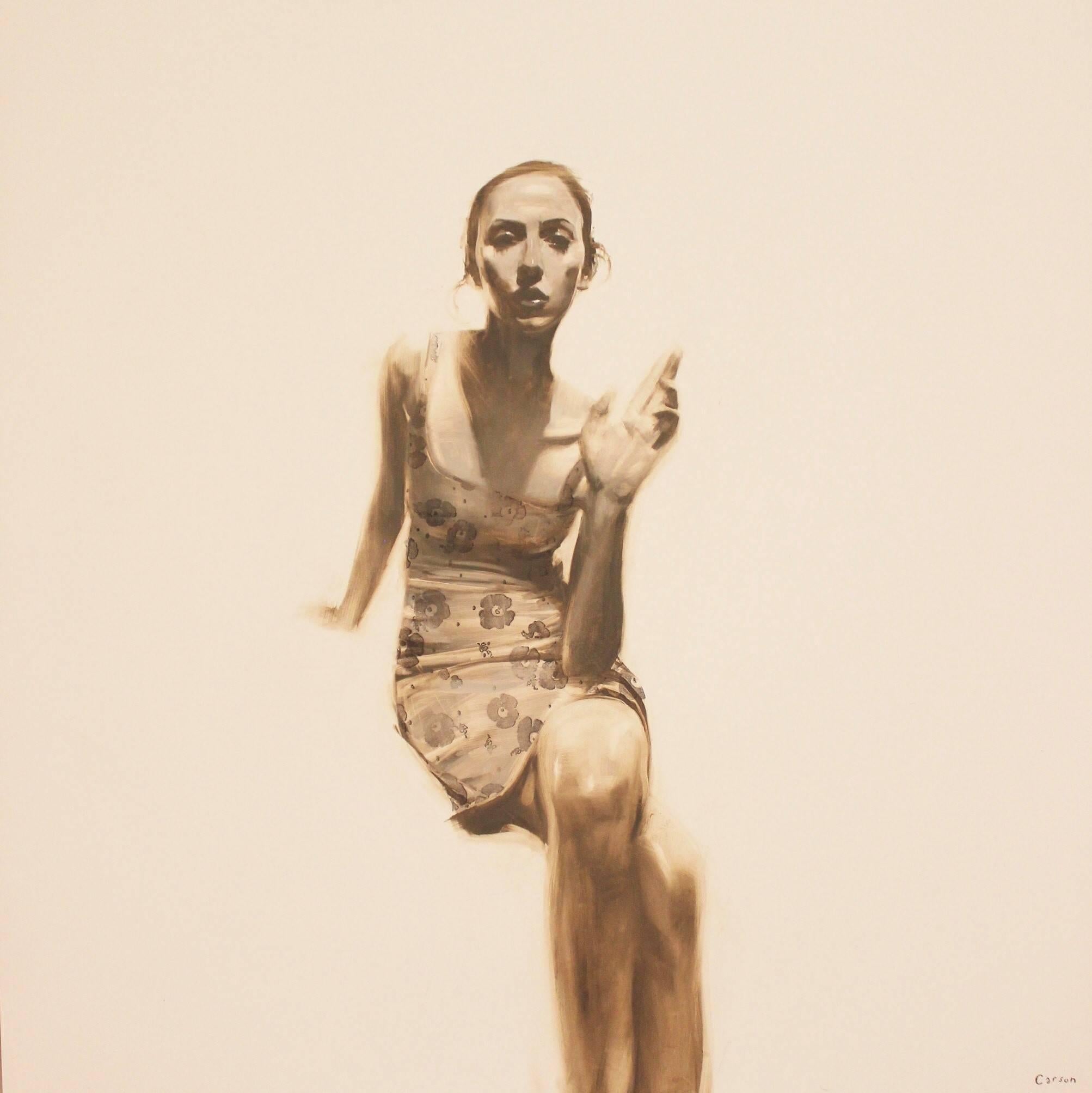 Michael Carson Figurative Painting - "Poses"