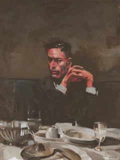 "Proposition" (2024) Original Oil Portrait Painting by Michael Carson