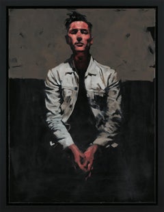 "Resigned" (2024) Original Oil Portrait Painting by Michael Carson