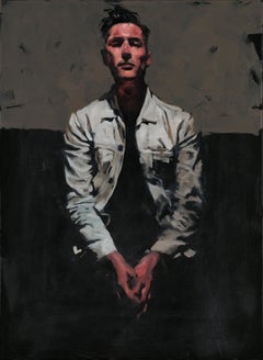 "Rassegnato" (2024) Ritratto ad olio originale di Michael Carson