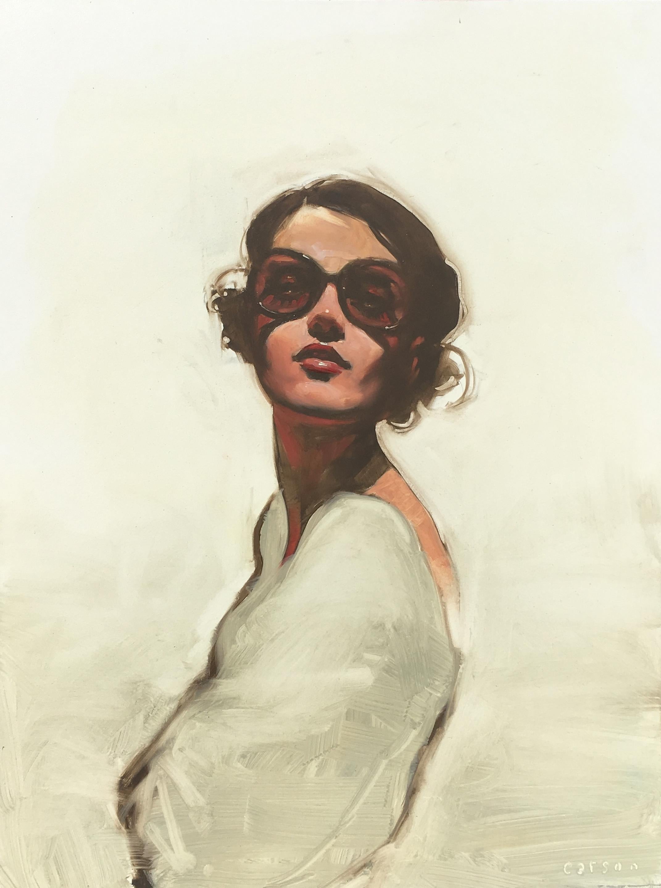 La rose - Painting de Michael Carson