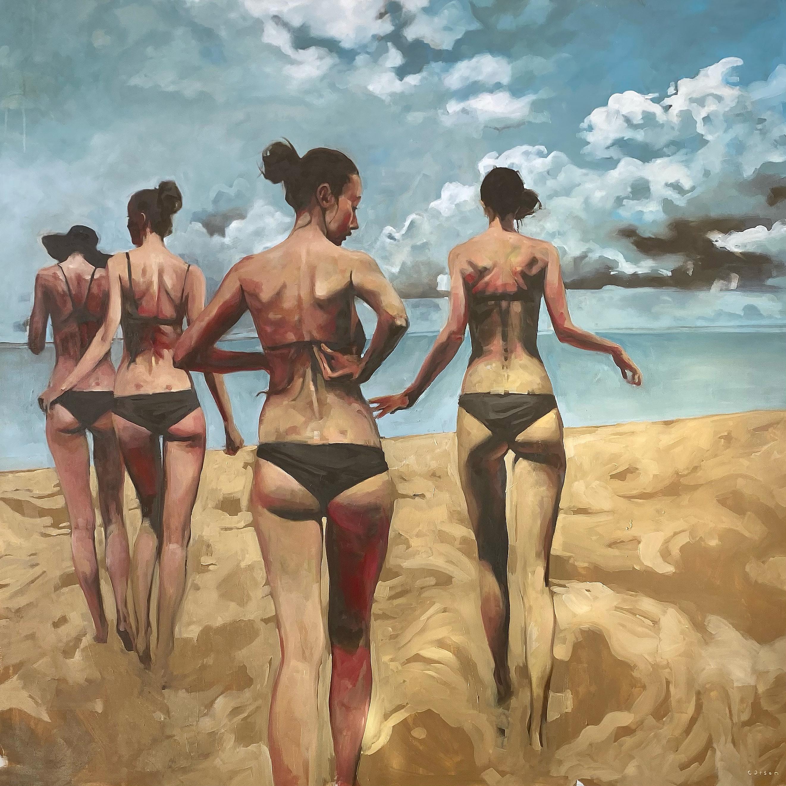Figurative Painting di Michael Carson - "Slant"