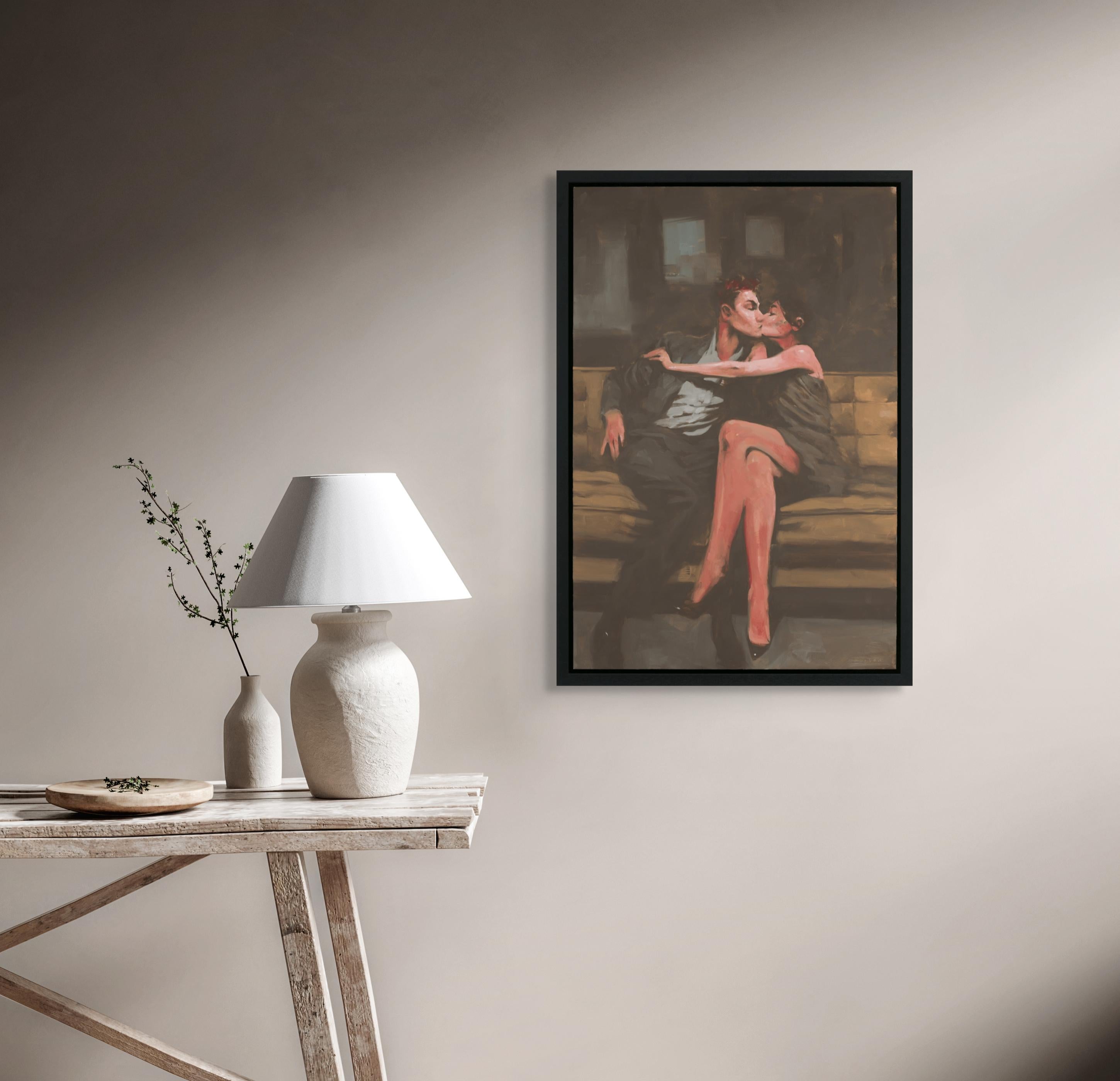 „Stolen“ (2024) Originales Ölporträtgemälde von Michael Carson im Angebot 9