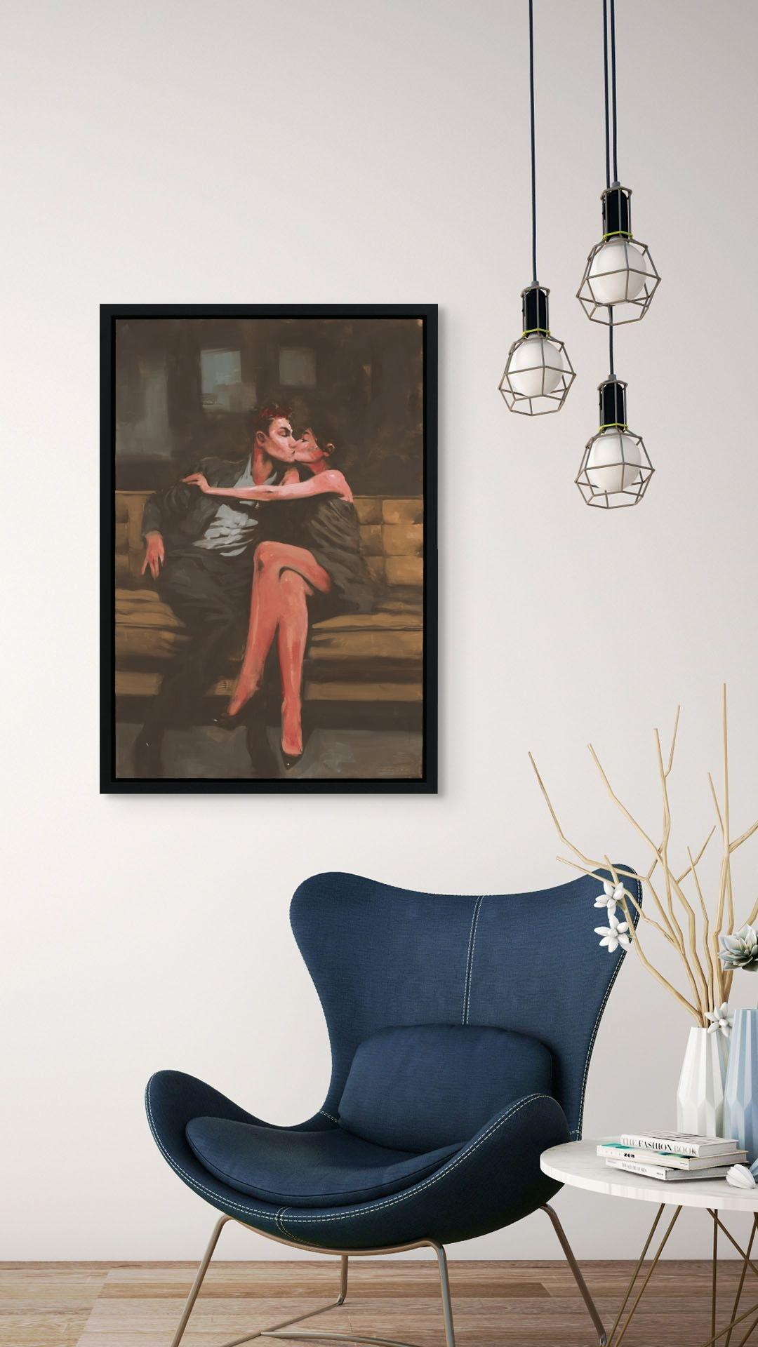 „Stolen“ (2024) Originales Ölporträtgemälde von Michael Carson im Angebot 10