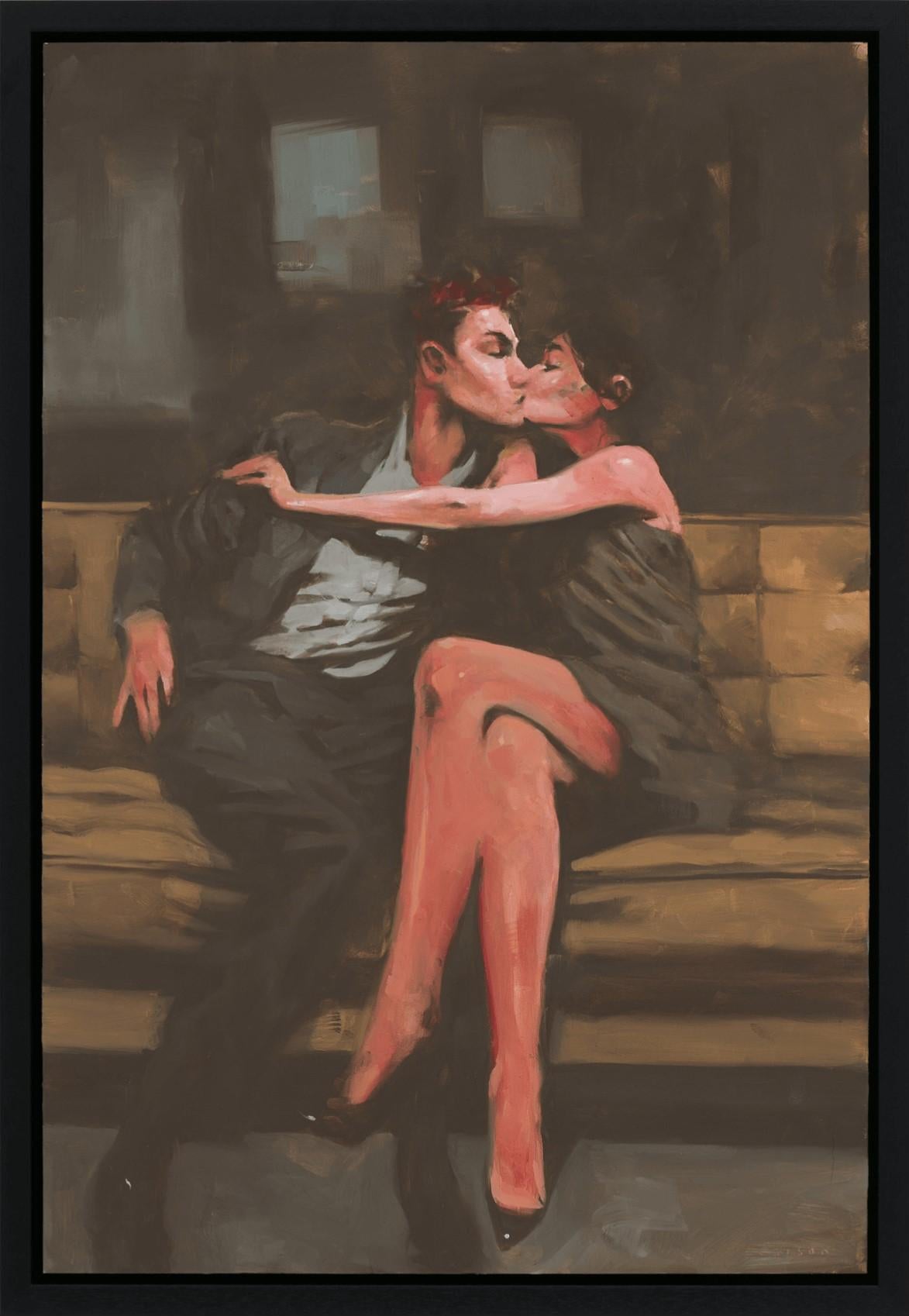 „Stolen“ (2024) Originales Ölporträtgemälde von Michael Carson im Angebot 1