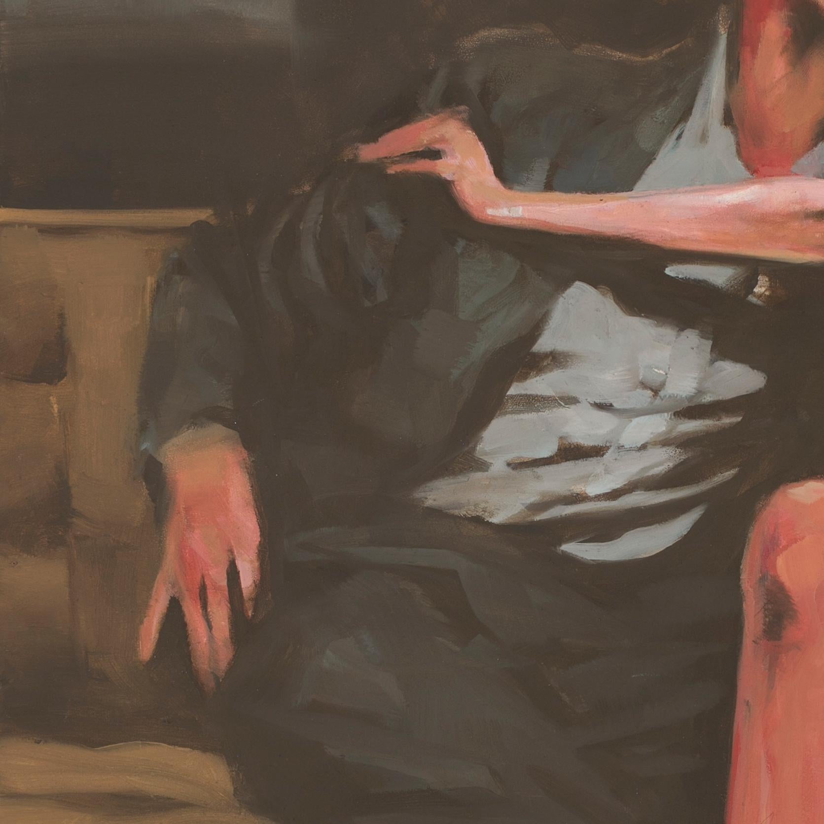 „Stolen“ (2024) Originales Ölporträtgemälde von Michael Carson im Angebot 2