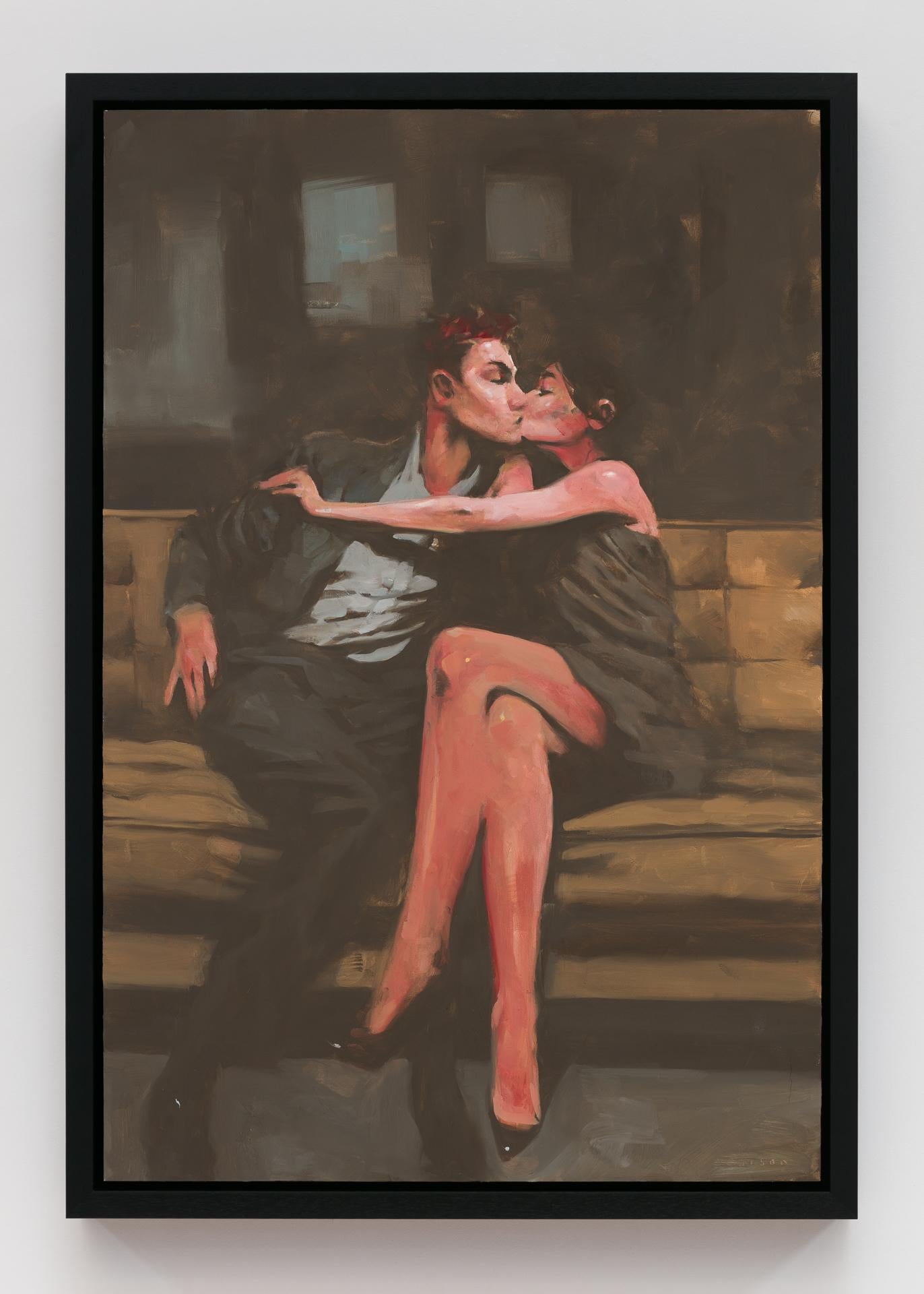 „Stolen“ (2024) Originales Ölporträtgemälde von Michael Carson im Angebot 4