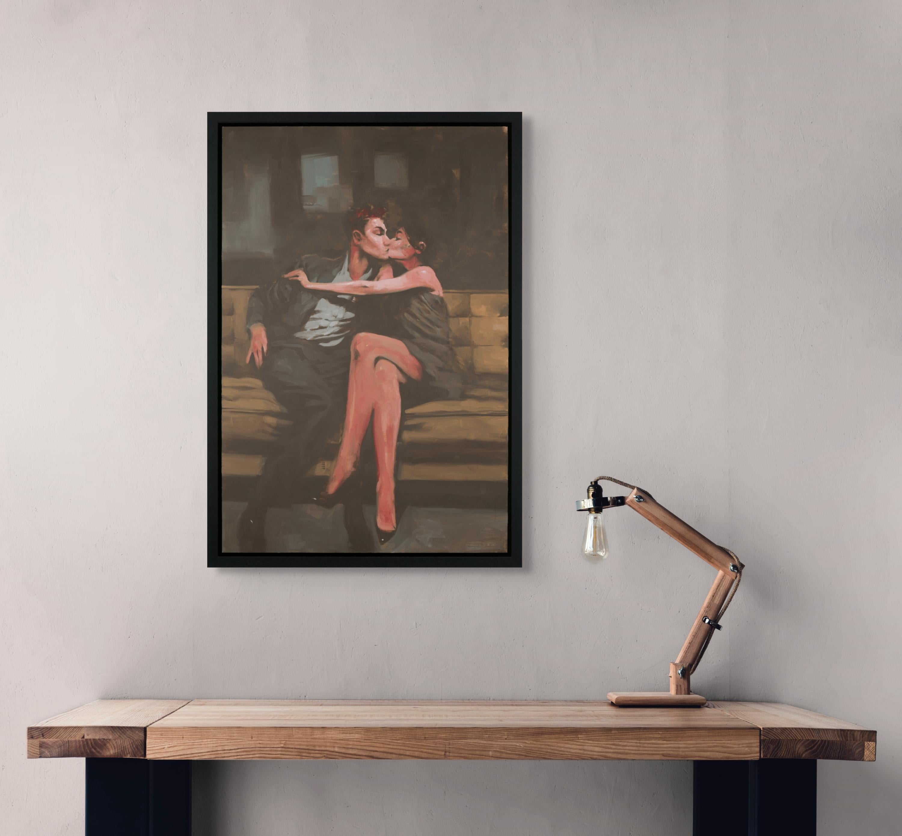 „Stolen“ (2024) Originales Ölporträtgemälde von Michael Carson im Angebot 6