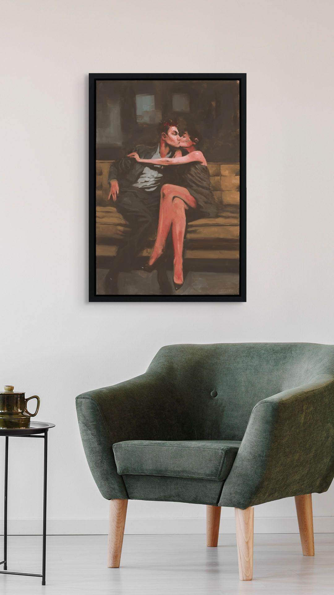 „Stolen“ (2024) Originales Ölporträtgemälde von Michael Carson im Angebot 8