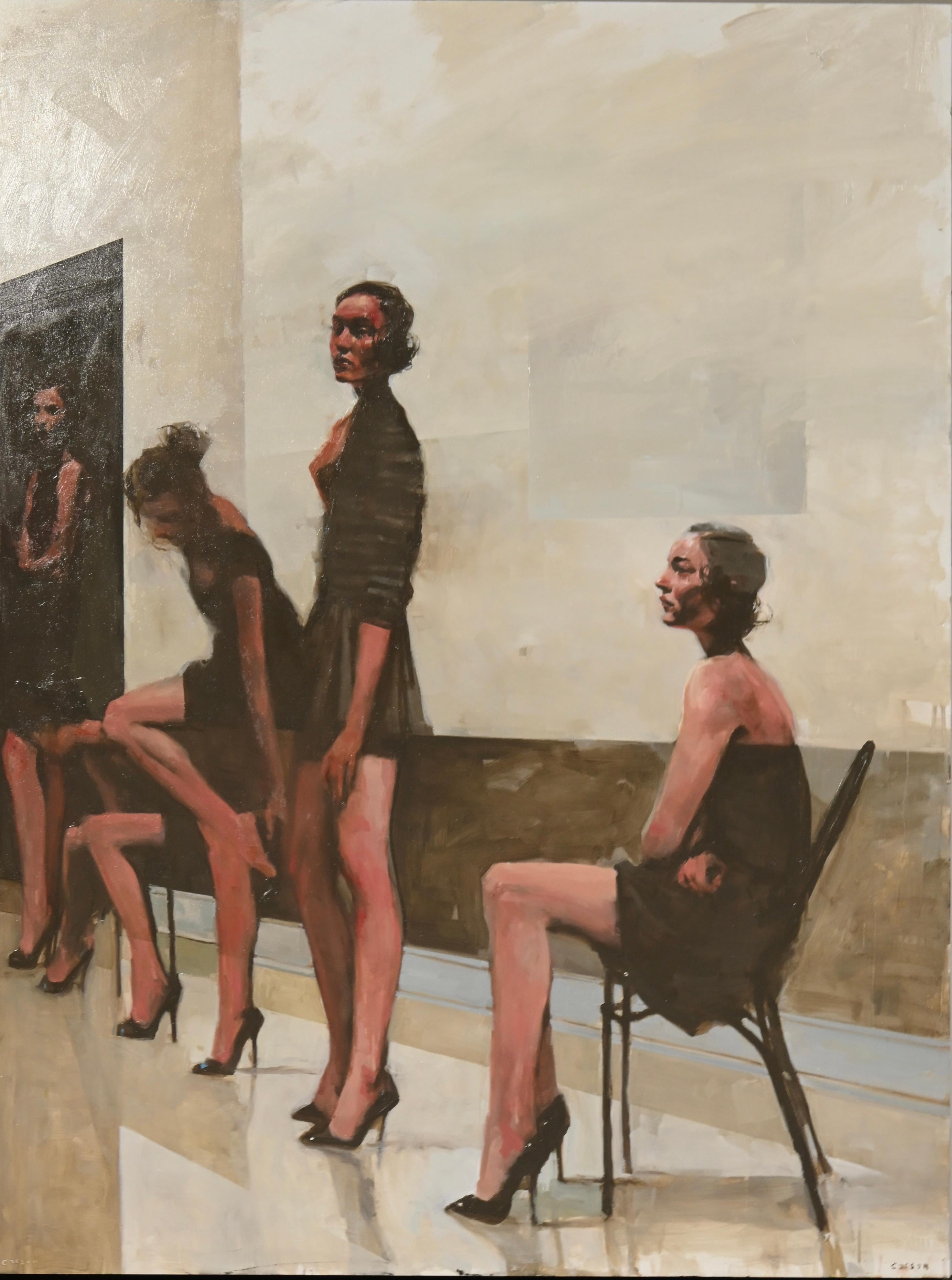 Michael Carson Figurative Painting - "Tacchi a Spillo"