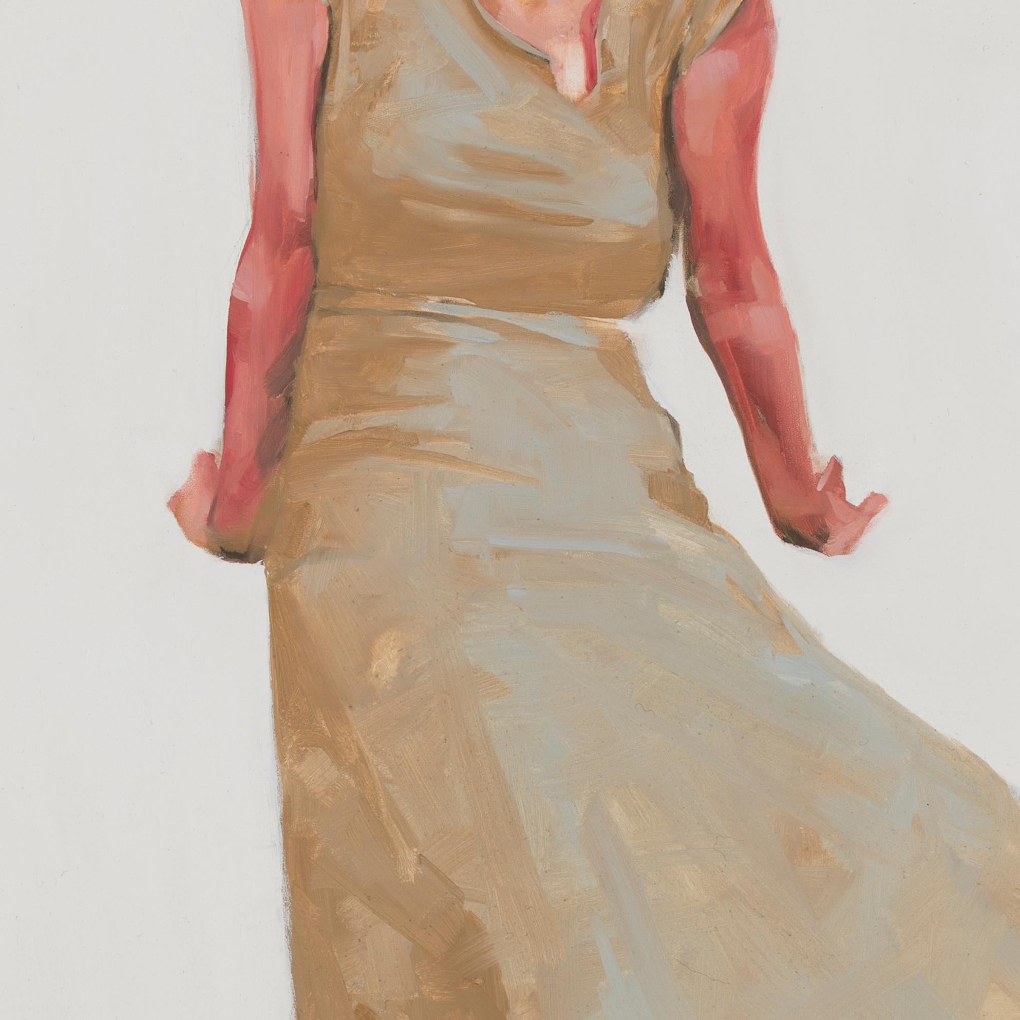 „Watcher“ (2024) Originales Ölporträtgemälde von Michael Carson im Angebot 3
