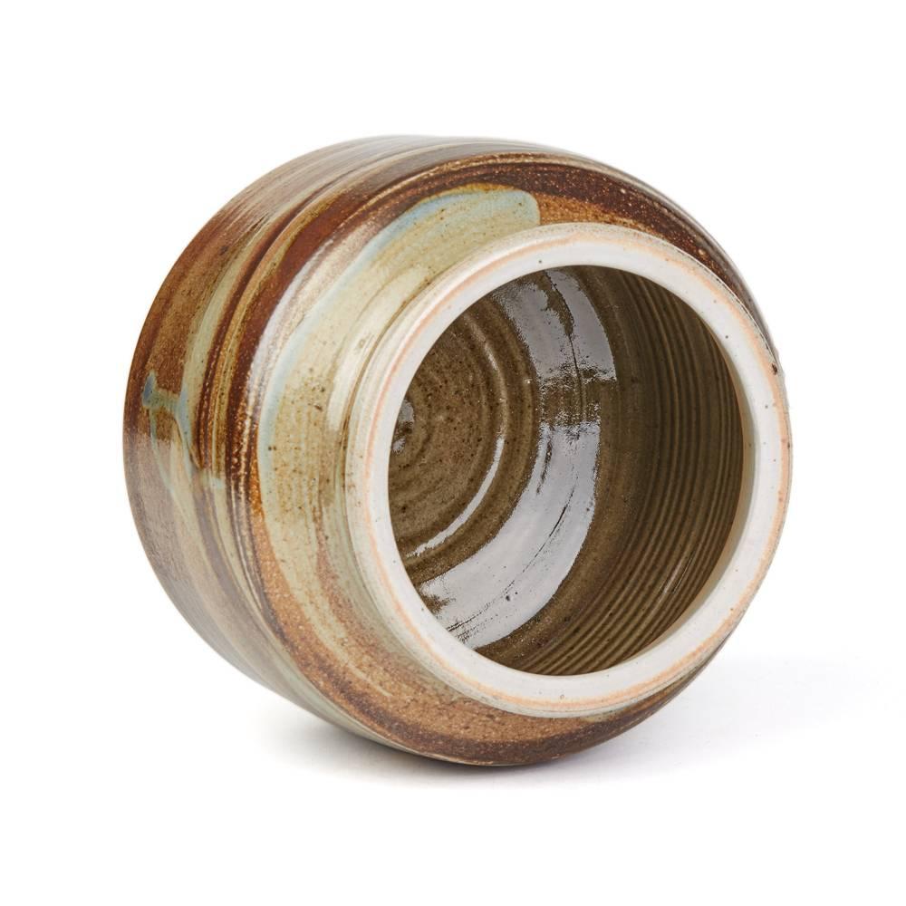English Michael Casson Studio Pottery Lidded Jar, 20th Century