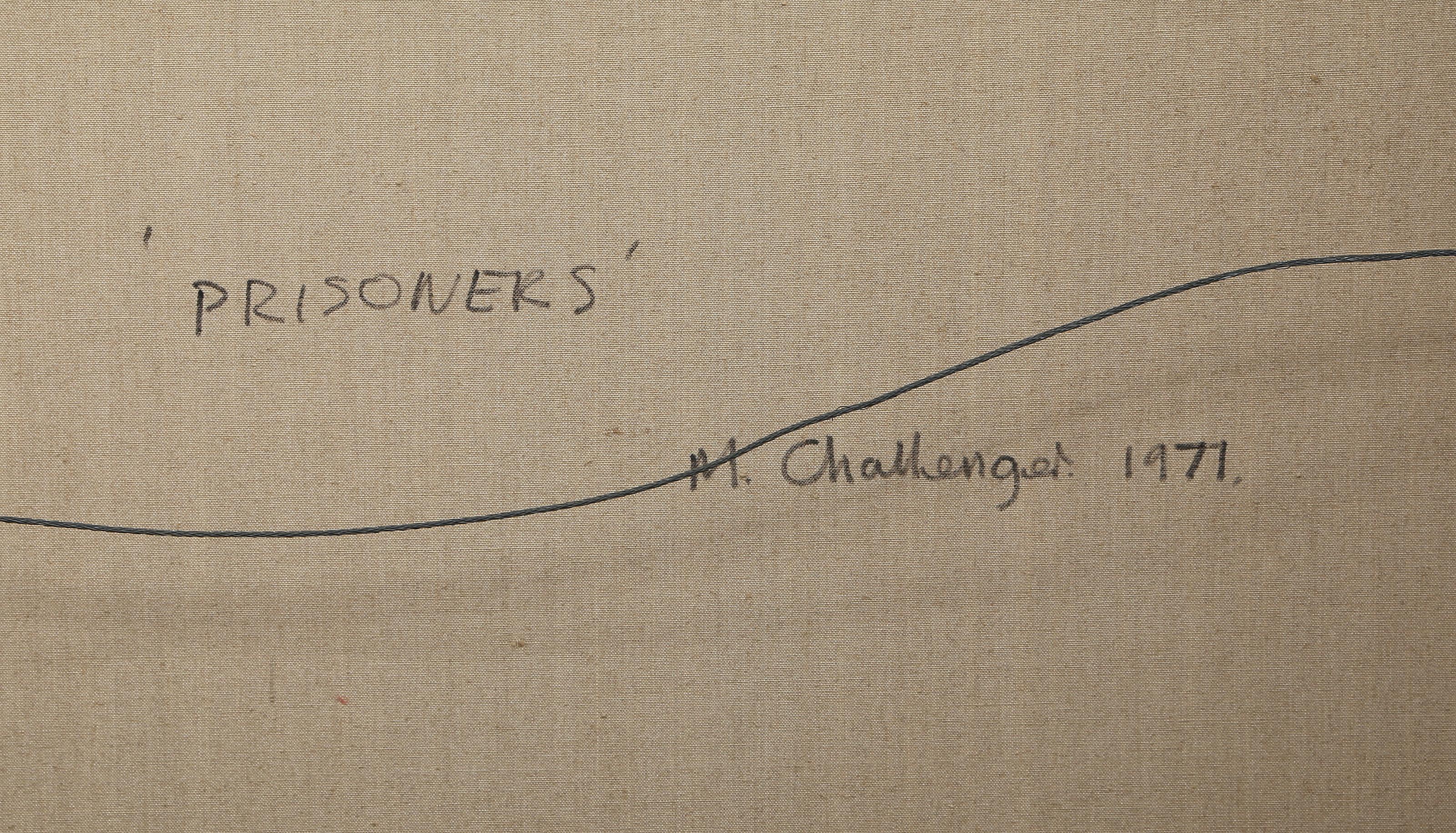Prigionieri, pittura costruttivista hard edge di Michael Challenger in vendita 4