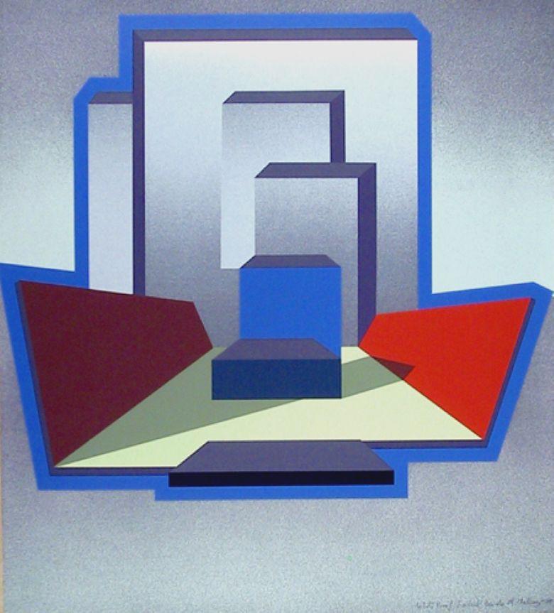 Ends and Bends by Michael Challenger, British (1939)
Date: 1979
Screenprint, signed and numbered in pencil
Size: 28 in. x 25 in. (71.12 cm x 63.5 cm)
