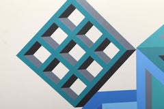 His Black Eyes Snapped Shut, Signed Modern Screenprint by Michael Challenger