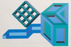 His Black Eyes Snapped Shut, Signed Modern Screenprint by Michael Challenger