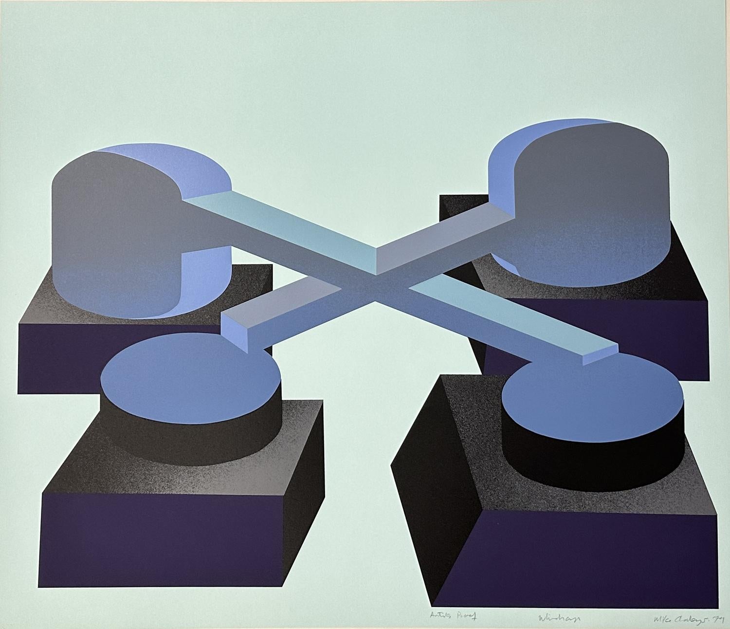 Michael Challenger Abstract Print - Whichcup  1979 
