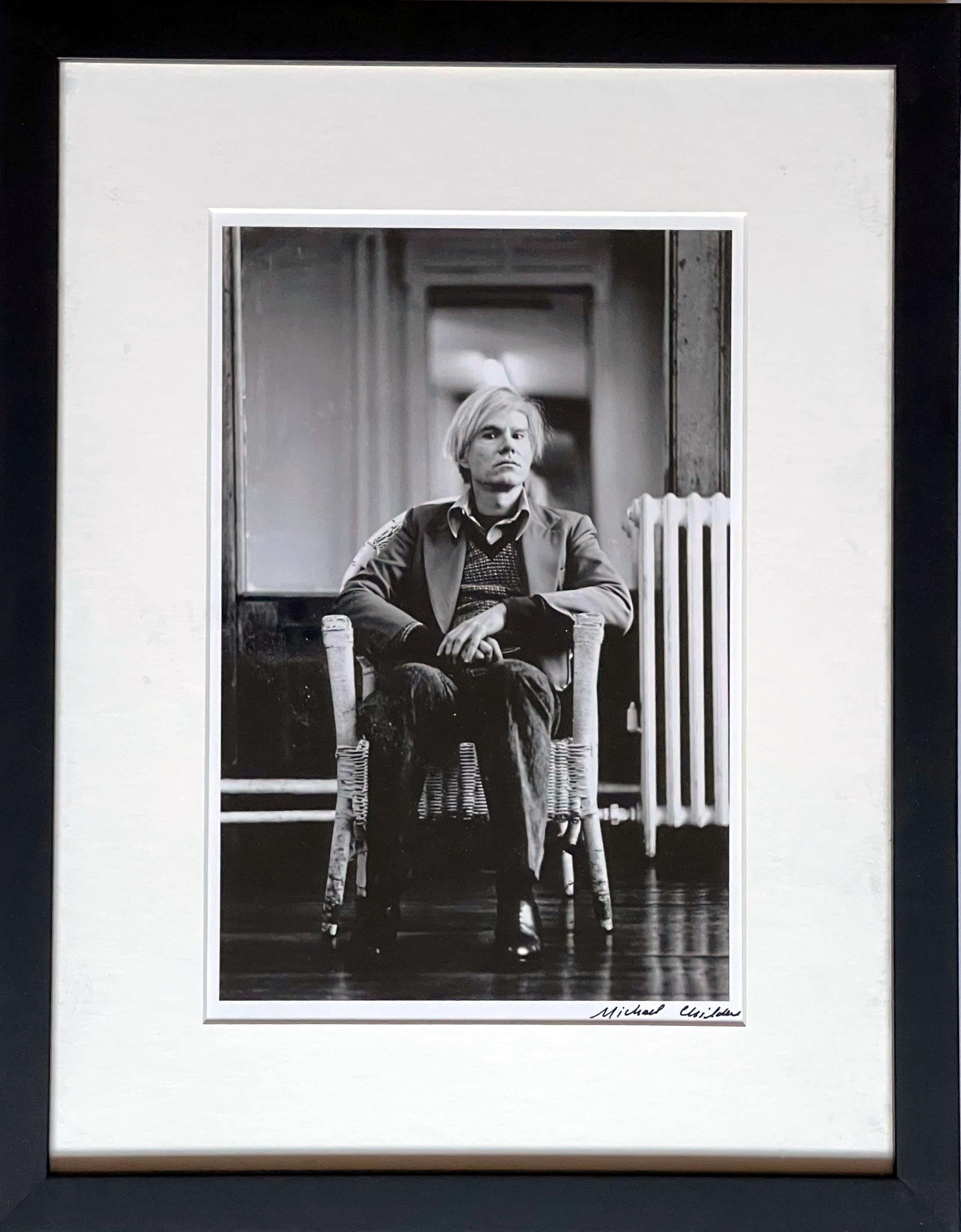 Andy Warhol in his studio, 1987 (for the Palm Springs Art Museum)