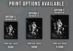 Rod Stewart Rocking Out on Stage Fine Art Print