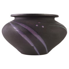 Michael Cho Art Pottery Postmodern Vase Black