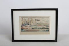 Michael Chomyck WPA American Regionalist Modern Industry & Progress Mural Study