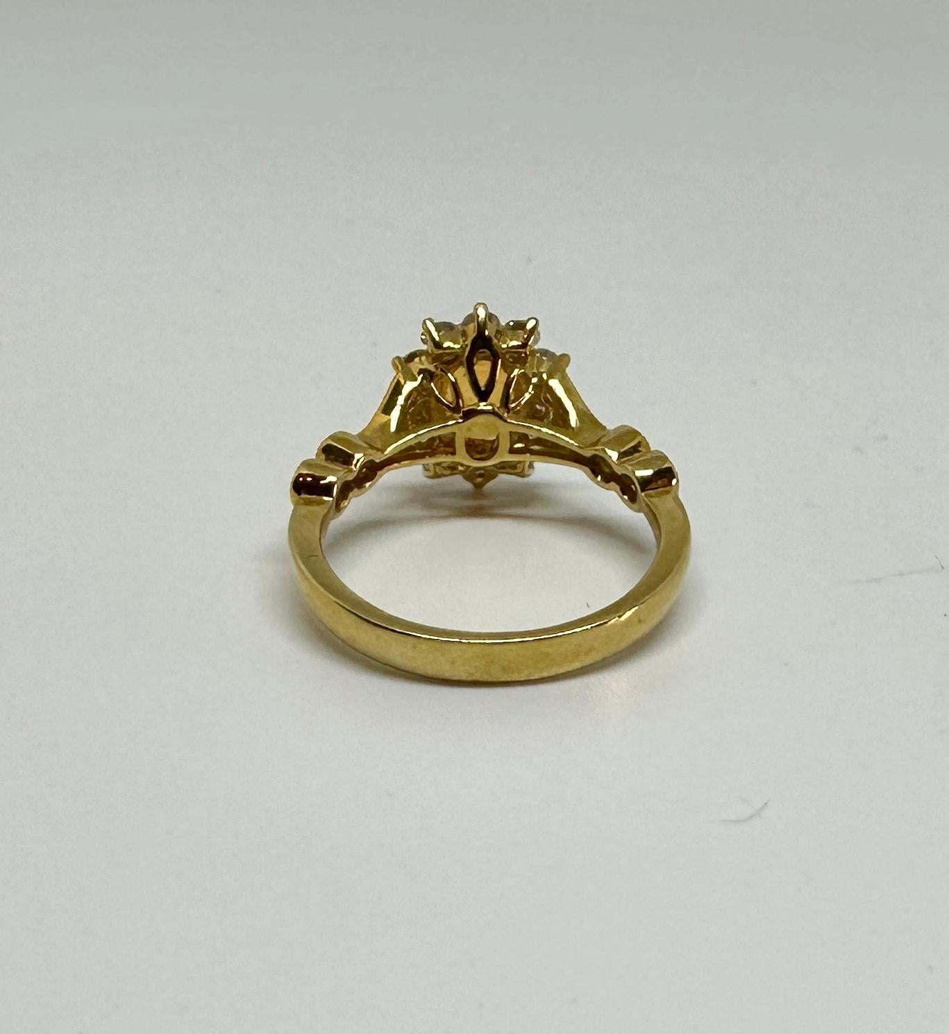Michael Christoff 1,75 Karat Orange Spessartit Granat Diamantring 18K Gold GIA im Angebot 4
