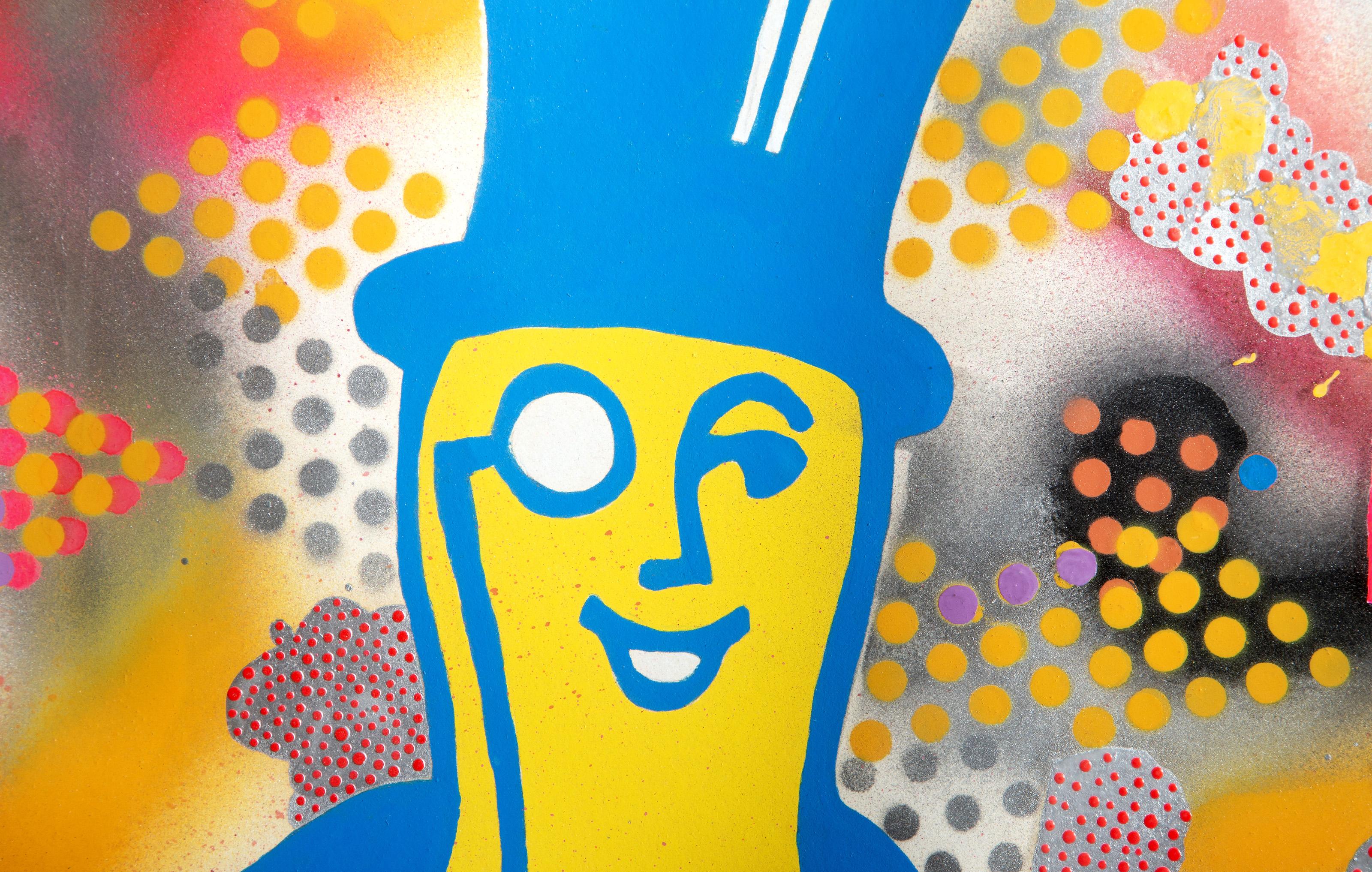 Mr Peanut. Mixed Media Pop art on Arches by Michael Clark For Sale 1