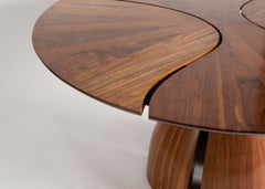 Michael Coffey, in Auftrag gegebener „Lily Pad“-Holz-Esstisch, Vereinigte Staaten, 1980