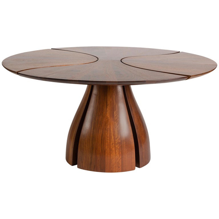 Michael Coffey Lily Pad Wood Dining Table, 1980, offered by Maison Gerard