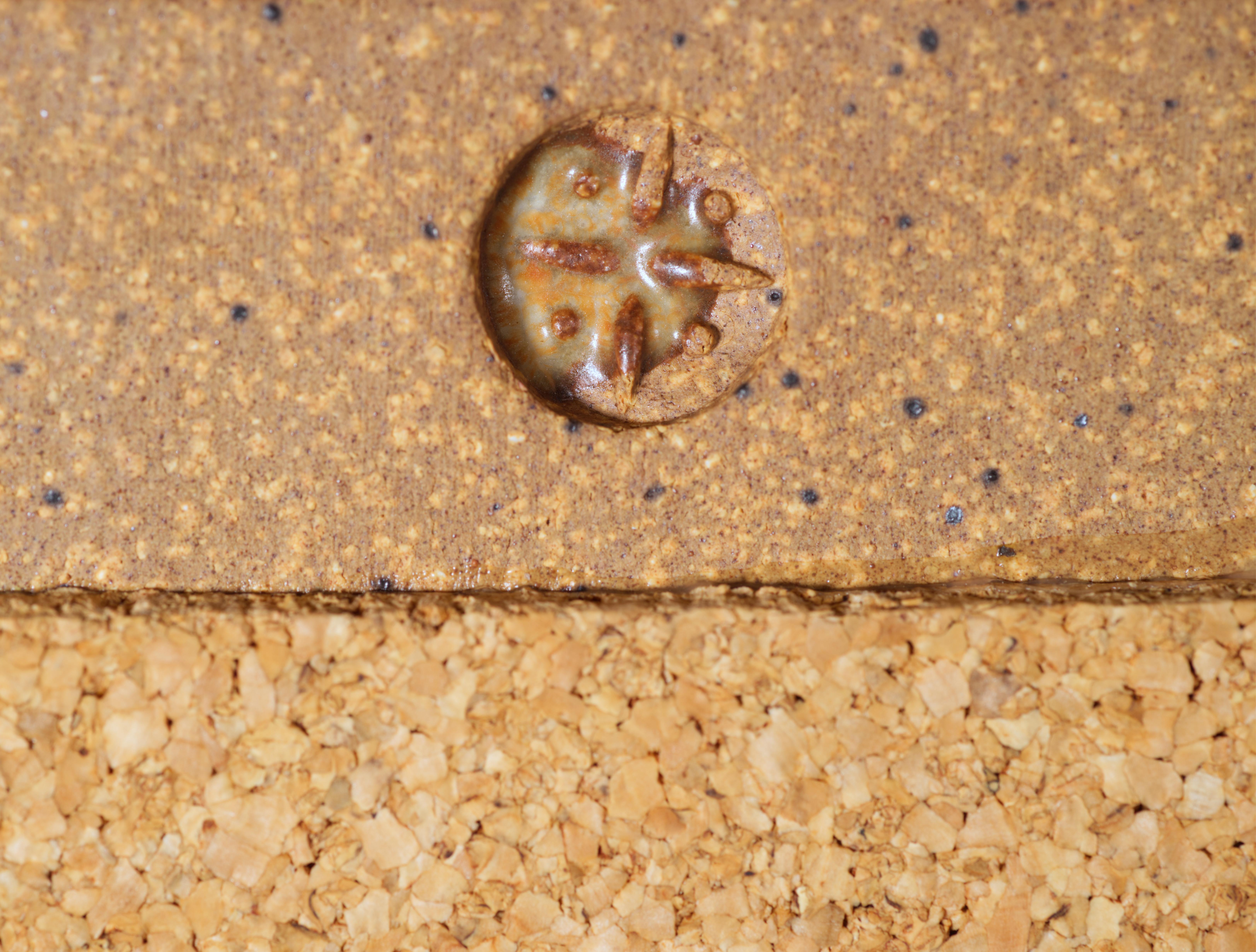 Espejo de pared escultórico Michael Cohen, Studio Pottery americano Años 60 en venta 3