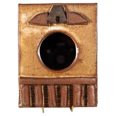 Michael Cohen Sculptural Wall Mirror, American Studio Pottery 1960s