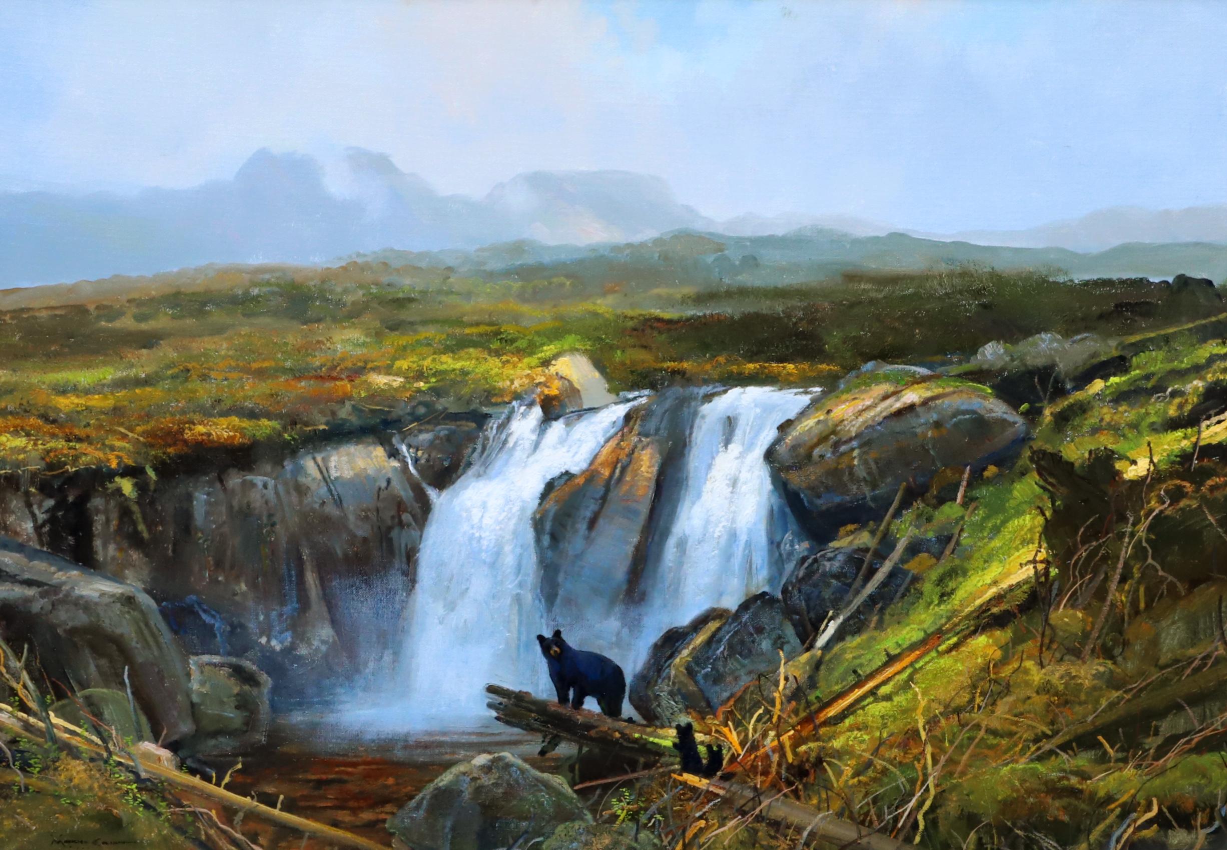 Nelle Montagne Rocciose - Painting Realismo di Michael Coleman